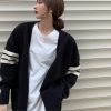 Áo khoác ngoài cardigan len nữ unisex nam kẻ 3 sọc chuẩn Hàn Quốc AK02